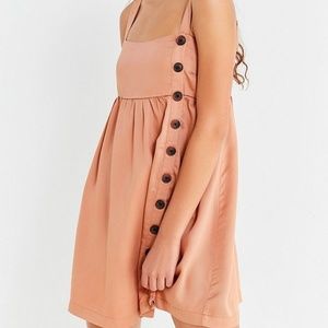 ISO Lindsay Button-Up Chambray Mini Dress